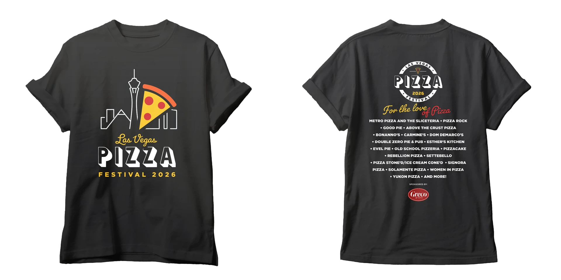2025 Las Vegas Pizza Festival T-Shirt